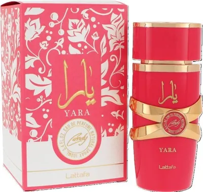 Produktbild von Lattafa Yara Candy, Frauen, 100 ml, Nicht nachfüllbare Flasche, Flüssiges Parfüm, Schwarze Johannisbeere, Orange, Gardenia