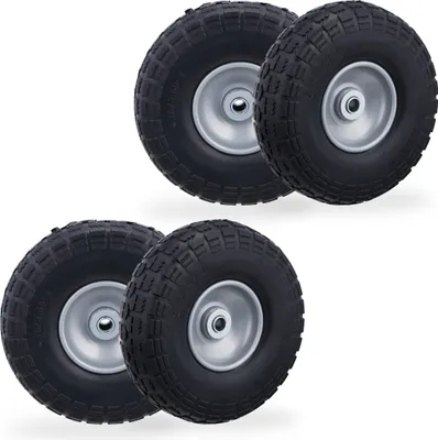 Obrázek produktu pro relaxdays PU kola pro nákladní automobily sada 4 kusů