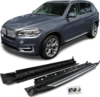 Produktbild von Alu Trittbretter Flankenschutz OE Style mit ABE passend für BMW X5 F15 13-18
