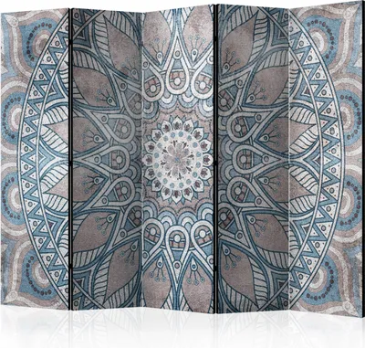 Produktbild von Neuheit! Dekorativer Paravent Raumteiler Trennwand Foto-Paravent Spanische Wand XXL MANDALA 225x172 cm p-C-0038-z-c
