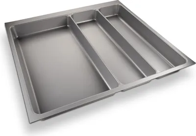 Produktbild von ORGA-BOX II Besteckeinsatz Maxi für Nobilia 60er Schublade 462 x 509 mm silbergrau