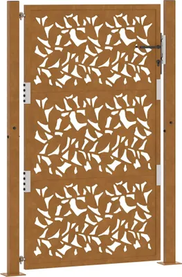 Obrázok produktu pre Záhradná brána 100x150 cm, oceľová, odolná voči poveternostným vplyvom, dizajn s krídlom