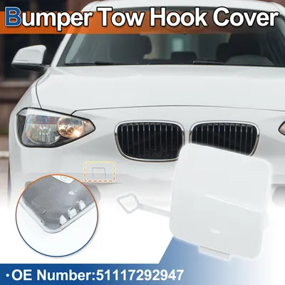 Image de Capuchon De Remorquage De Pare-Chocs Avant Blanc MinšŠral Pour Bmw SšŠrie 1 F20 F21 2011-2014 No.51117292947 - Pack De 1