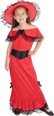 Produktbild von Bristol Novelty - Kostüm für Mädchen BN2815 (L) (Rot/Schwarz)