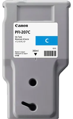 Immagine prodotto di Canon PFI-207 C - 300 ml - Ciano - originale - Serbatoio d'inchiostro - per imagePROGRAF iPF680, iPF685, iPF780, iPF785