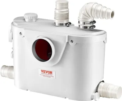 Immagine prodotto di Pompa trituratrice 500 W, portata 29 GPM, prevalenza 26 piedi per WC e lavandino nel seminterrato