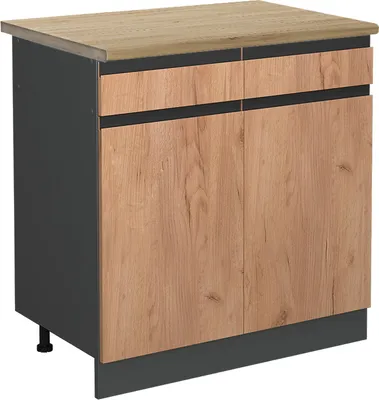 Obrázek produktu pro Spodní skříňka kuchyňské linky Vicco R-Line Zlatý mocný dub 80 cm , PD Dub, Model 46158