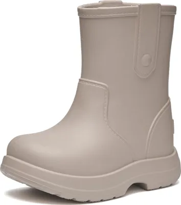 Produktbild von Ladeheid x Camminare Gummistiefel Kinder aus leichtem EVA wasserdicht rutschfest und angenehm flexibel mit schlichtem robustem Design für komfortable Alltagswege LA-CA-18 (HellBeige, 34/35 EU).