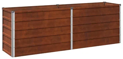 Productafbeelding van Verhoogd Tuinbed weervast staal 163 x 40 x 55 cm weervast staal