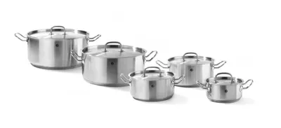Immagine prodotto di Casseruola Hendi da 7,3 litri con coperchio Kitchen Line per tutti i tipi di fornelli