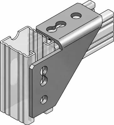Produktbild von MEFA Eckverbinder 4-Lo. C-Profil 45, Anschlag links gvz, 1 Stk.