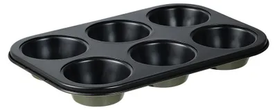 Image de Moule 6 Muffins Acier Carbone Cuisson Antiadhésive Et Uniforme - San Ignacio