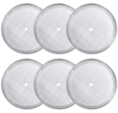 6er-Pack French Press Ersatzfilter, Edelstahl, 1000 ml