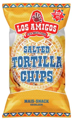 Produktbild von Los Amigos Salted Tortilla Chips 453g – Knusprige Maischips mit Salz Tex Mex