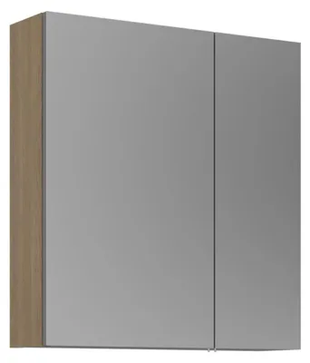 Immagine prodotto di Mobile da bagno con specchio "Purus Desna 60" - 60 x 16 x 66 cm - Rovere Sonomo