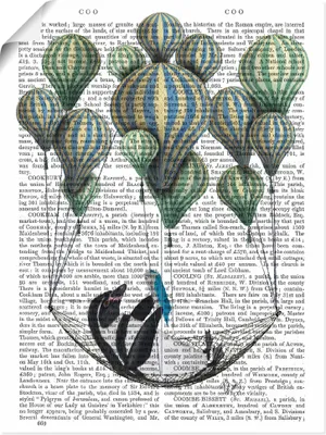Produktbild von ARTland Poster Pinguin in Schwebehängematte Größe: 30x40 cm