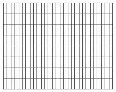 Immagine prodotto di Alberts 642938 Staccionata doppia, plastificata, antracite, altezza 160 cm