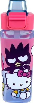 Produktbild von Hello Kitty Trinkflasche 500 ml -  Kinderflasche mit Tragegriff & Klappdeckel