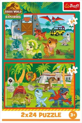 Produktbild von Trefl 34437, 24 Stück(e), Dinosaurier, 3 Jahr(e)
