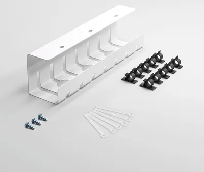 Produktbild von Kompletná súprava Albatros - stôl na správu káblov pre poriadok a produktivitu, organizér na správu káblov - káblový kanál alebo káblový žľab na organizáciu káblov
