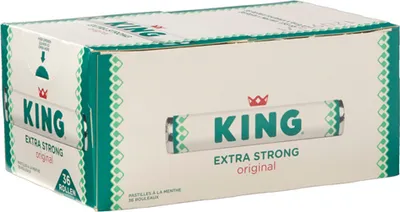 Produktbild von King Extra Strong Mints 36 Rollen (Pfefferminzrollen)