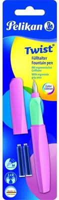 Obrázok produktu pre Pelikan Twist P457 - Fialová - Systém plnenia kaziet - Nerezová oceľ - Stredná - Ambidextrous - Nemecko
