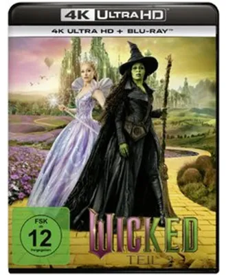 Produktbild von PLAION Wicked: Teil 2 (4K-UHD+Blu-ray), Film, Blu-ray, Deutsch, Englisch, 138 min, Wicked For Good, Musical
