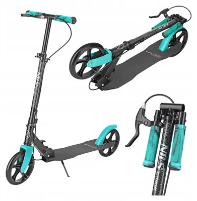 Produktbild von Nils Extreme HM183 City-Scooter höhenverstellbar bis 100 kg türkis