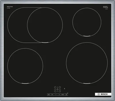 Produktbild von Bosch Serie 4 PIF645BB5E, Schwarz, Integriert, 60 cm, Zonen-Induktionskochfeld, Glaskeramik, 4 Zone(n)