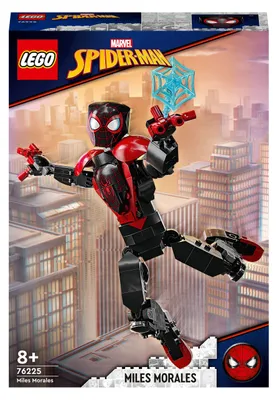 Image de LEGO 76225 Figurine Marvel Miles Morales, jouet d'action entièrement mobile, set Spider-Man à collectionner, jouet pour garçons et filles