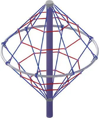 Produktbild von Seilklettergerät Abenteuerkegel Netzpyramide Seilkletterpyramide Hangelkegel