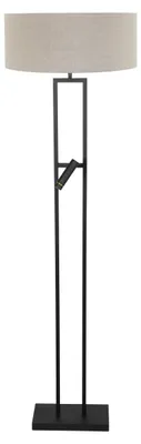 Produktbild von Steinhauer - stehlampe - Stang - schwarz - metall textil - leselampe - LED_E27 - 4726ZW
