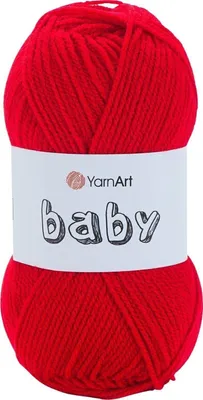 Produktbild von Yarn Art Baby 156 Red Strickgarn