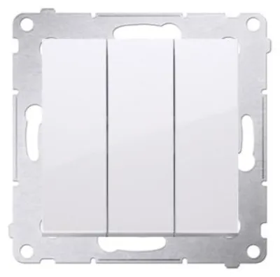 Image de interrupteur de série (module) 3 bornes à fiches blanc 10AX 250V Simon 54 PremiumContact™ Simon DW31.01/11