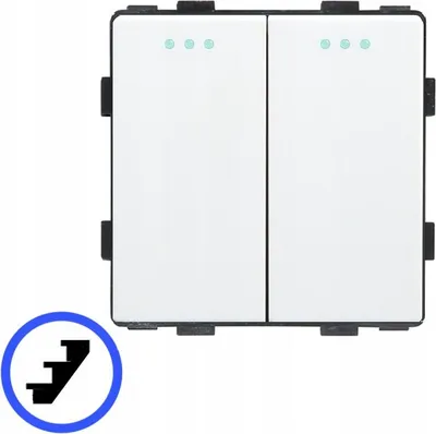 Produktbild von Treppenhauslichtschalter 1P mechanischer Einsatz weiß RTX SH