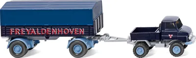 Produktbild von Wiking H0 1/87 037104 LKW Unimog U411 mit Anhänger "FREYALDENHOVEN"  -NEU