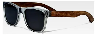 Produktbild von Sonnenbrille für Damen und Herren aus Holz | Polarisierte Walnussholzbügel mit Acetatrahmen | Holzbrille mit UV400 Gläsern | UV-Schutz Sonnenbrille für Damen und Herren