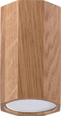 Immagine prodotto di Lampada a soffitto ZEKE 10 rovere 1xGU10 10W legna 10x6x6cm Sollux Lighting