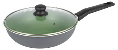 Produktbild von Hochrandpfanne Schmorpfanne Bratpfanne 24cm mit Deckel Grün