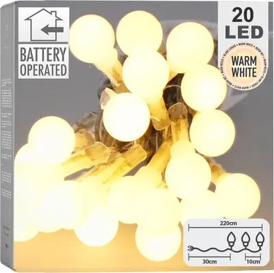 Immagine prodotto di Luci di Natale a batteria 20 LED 200 cm