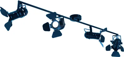 Produktbild von RGB LED Deckenleuchte, Spots beweglich, schwarz, L 125 cm