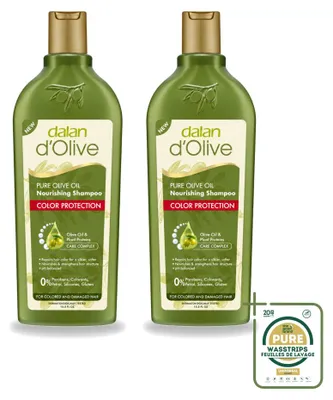 Obrázok produktu pre 2 x Šampón Dalan d'Olive na ochranu farby pre poškodené vlasy, 400 ml - balenie s 2 kusmi