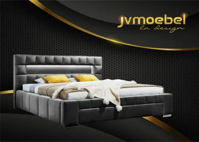 Zdjęcie produktu dla Łóżko z oświetleniem LED Sypialnia Design Meble Nowoczesne Łóżka Luksusowe Podwójne