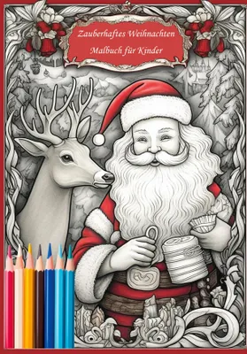 Produktbild von Zauberhaftes Weihnachten Malbuch für Kinder