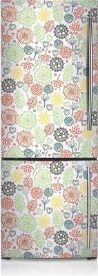Produktbild von Magnetfolie Aufkleber Kühlschrankmagnete 60x180 cm - Blumen und Herzen.