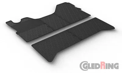 Produktbild von Gledring Fußmatten Set Gummi für IVECO Daily VI Kastenwagen Vorne+Hinten