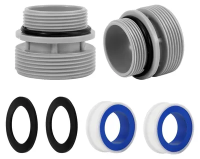 Produktbild von Poolschlauch Adapter Set 38mm Konversionskit mit Dichtung für Intex Coleman Filterpumpen 40mm auf 1,5 Zoll