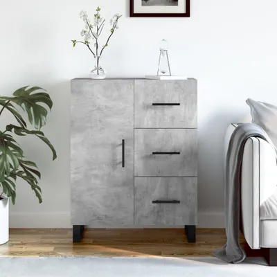 Produktbild von [Home] Sideboard Betongrau 69,5x34x90 cm Holzwerkstoff , Neue Mode 2024 im häuslichen Leben