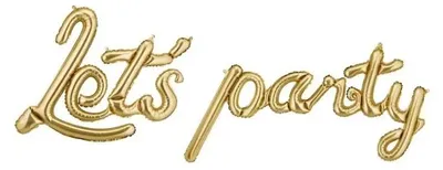 Produktbild von PartyDeco FB453, Spielzeugballon, Folie, Gold, 1600 mm, 820 mm, 2,3 m