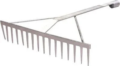 Produktbild von Teerrechen, 16 Zinken, verzinkt mit Stiel 33/34 x 1800 mm (60299)